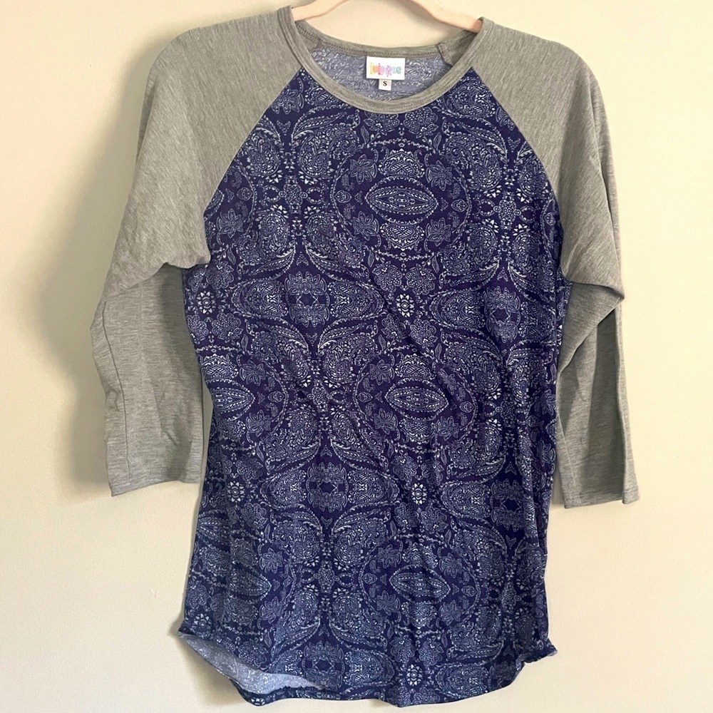 Lularoe Paisley Randy Baseball T-Shirt
